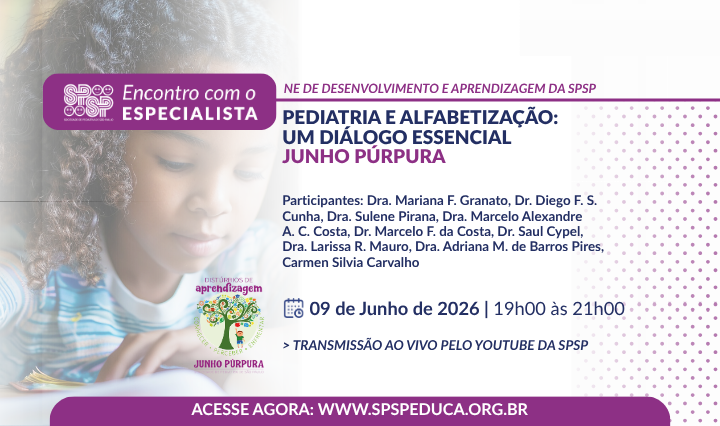 Pediatria e Alfabetização: um diálogo essencial - Junho Púrpura